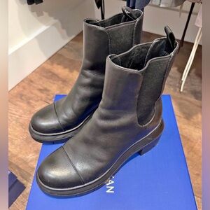 Stuart Weitzman Chelsea Leather Ankle Boots